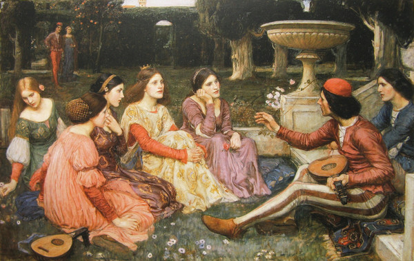 ▲ John William Waterhouse "A Tale from Decameron"(1916). ⓒLady Lever Art Gallery